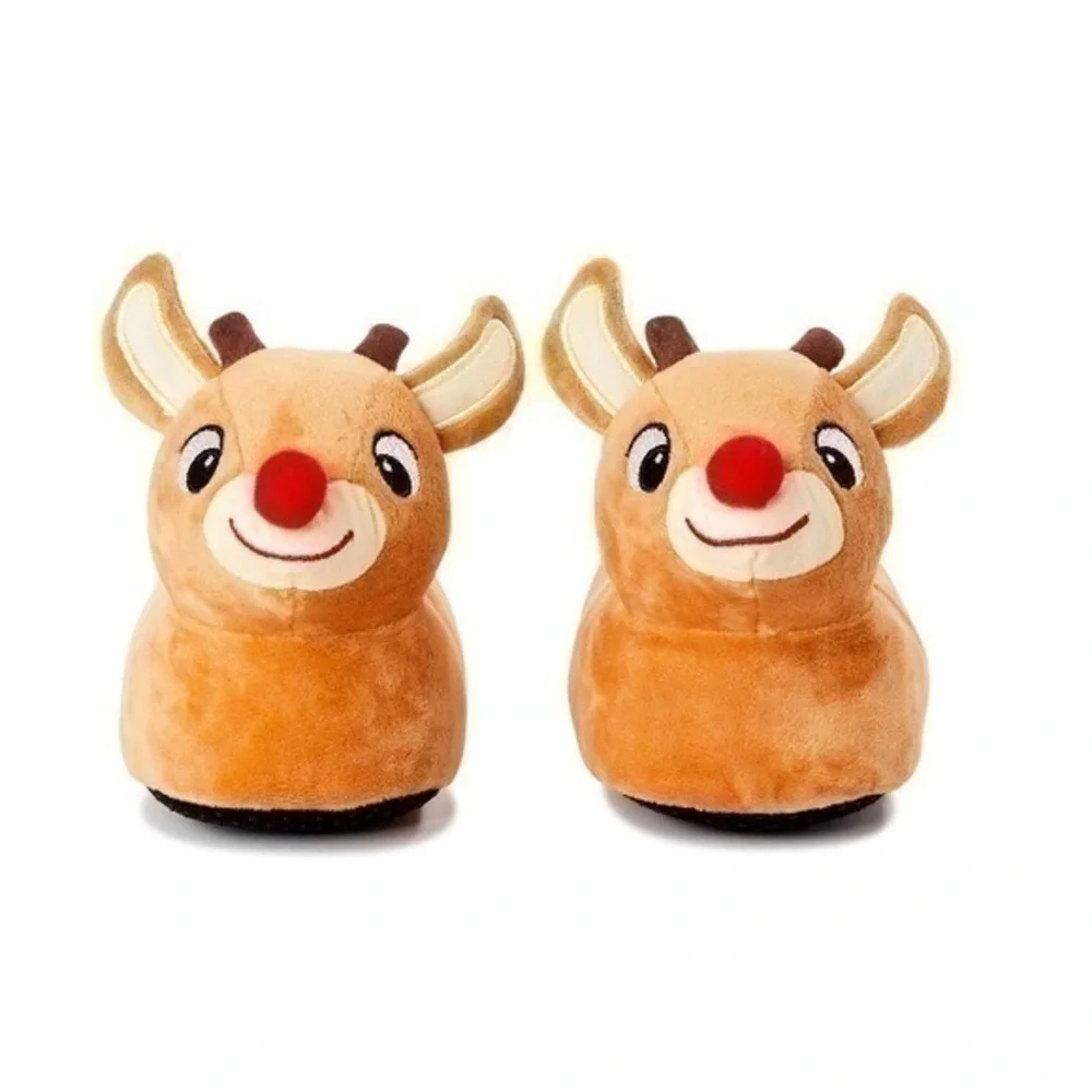 NWT. Rudolph The Red-Nosed Reindeer Slippers